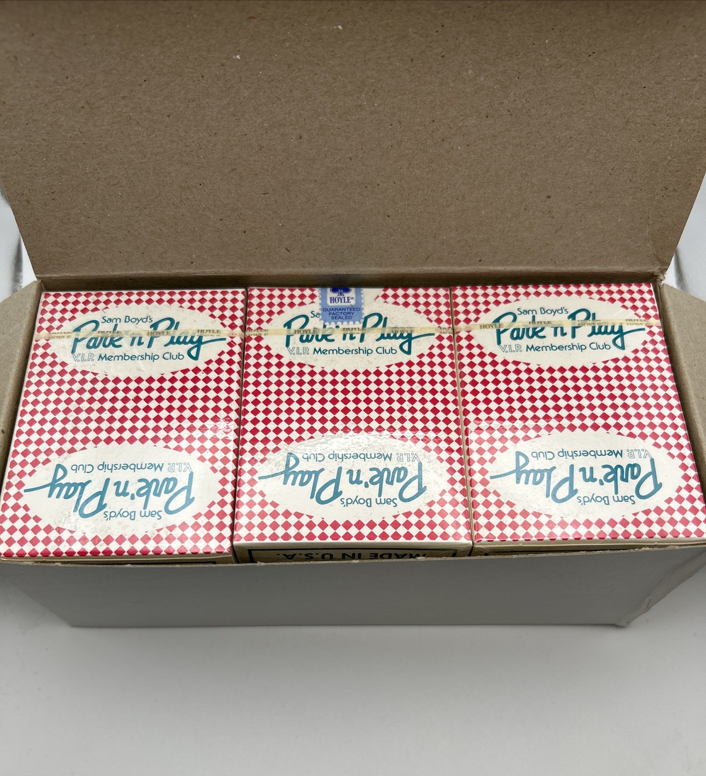 Vintage Sam Boyd's Casino Las Vegas Park'n Play Membership Club Set Of 12 - New