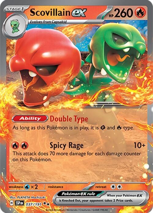 Scovillain ex Double Rare Holo SSP 037/191 NM