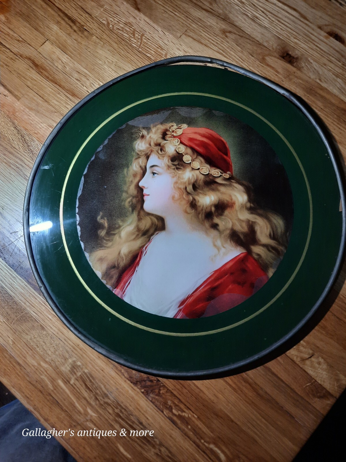 Large Antique Victorian Flue Cover Young Beautiful Girl Chimney Picture 1800s Large Antique Victorian Flue Cover Young Beautiful Girl Chimney Picture 1800s