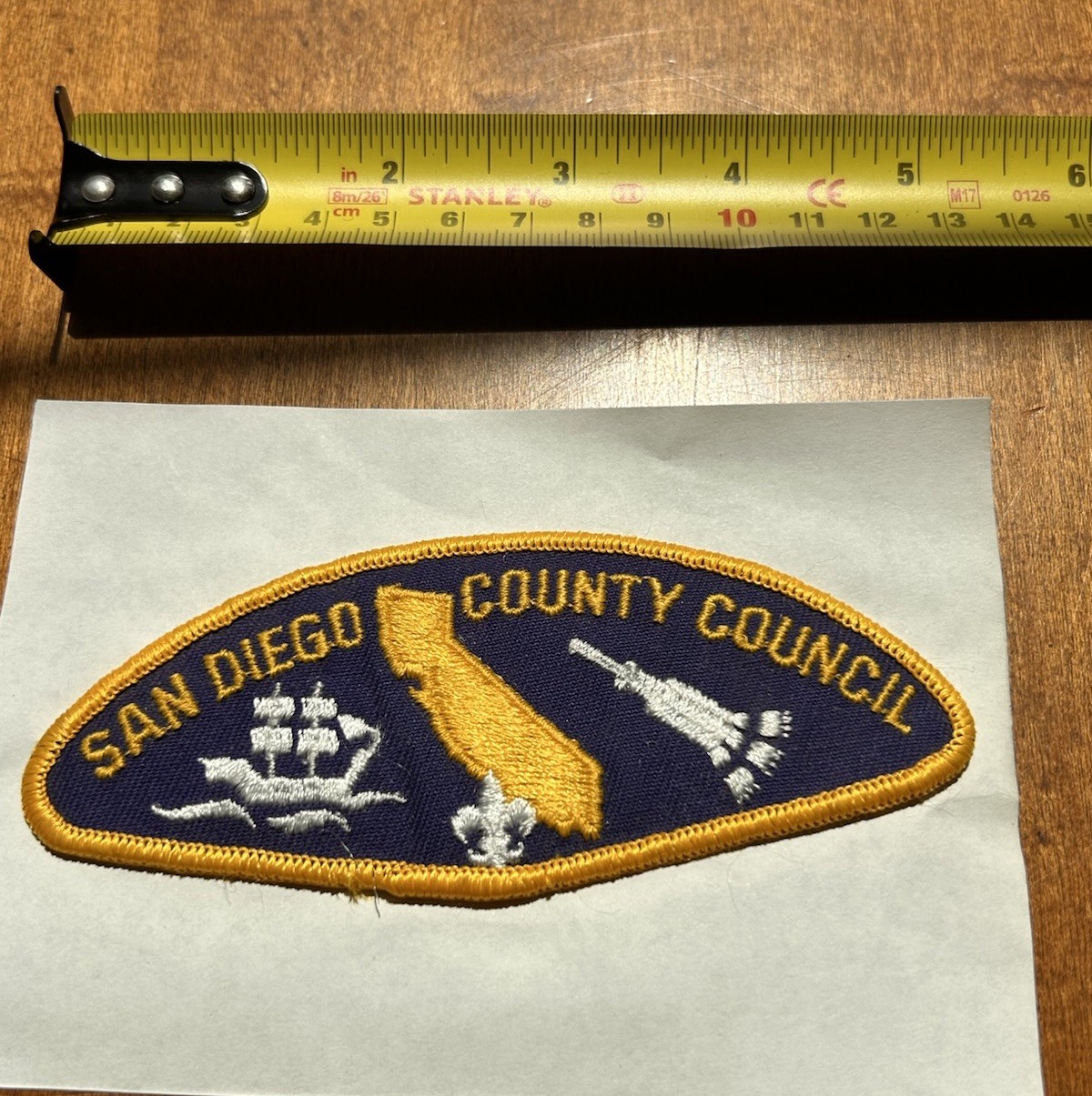 Vintage BSA San Diego County Council CSP Boy Scout California Shoulder Patch