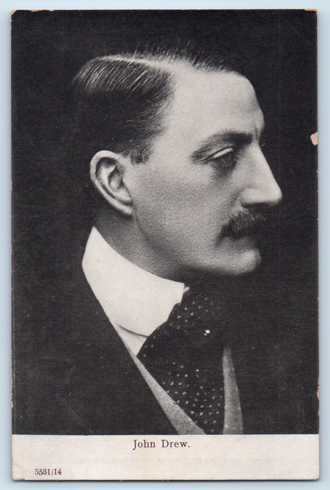 c1905 John Drew American Actor Portrait Studio Unposted Antique Postcard c1905 John Drew American Actor Portrait Studio Unposted Antique Postcard