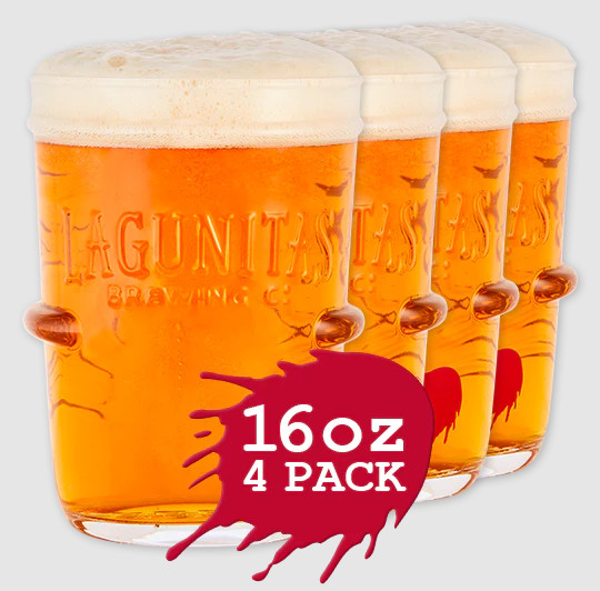 Lagunitas Signature Mason Jar - 16 Ounce - 4 PACK