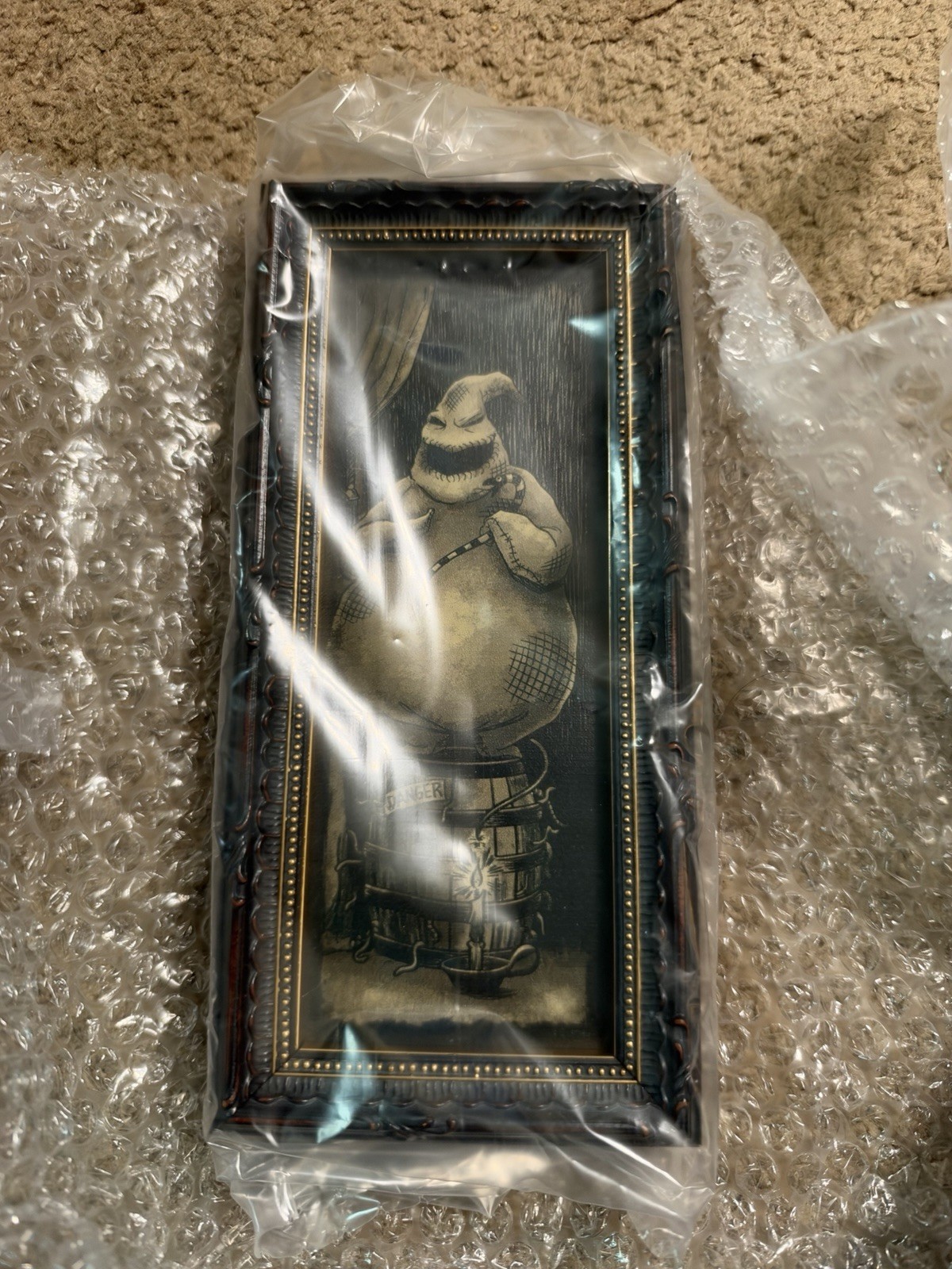 RARE DISNEY NIGHTMARE B4 CHRISTMAS GICLEE DARREN WILSON MINI FRAME OOGIE BOOGIE