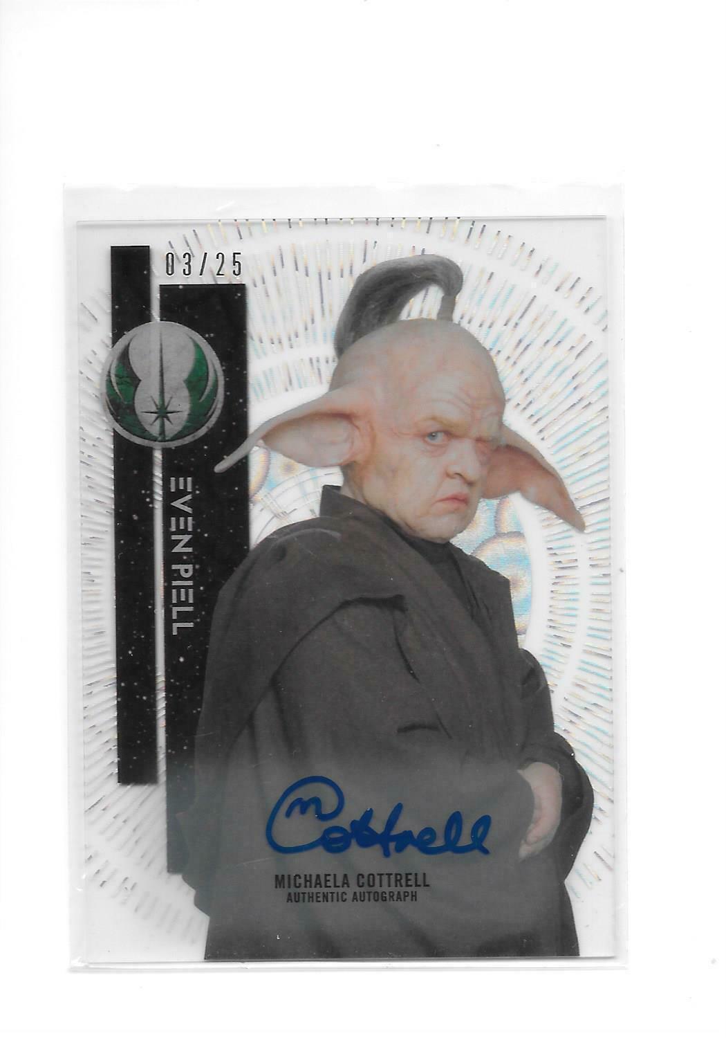 2015 Star Wars High Tek Michaela Cottrell as Even Piell Clouds Diff Auto 3/25