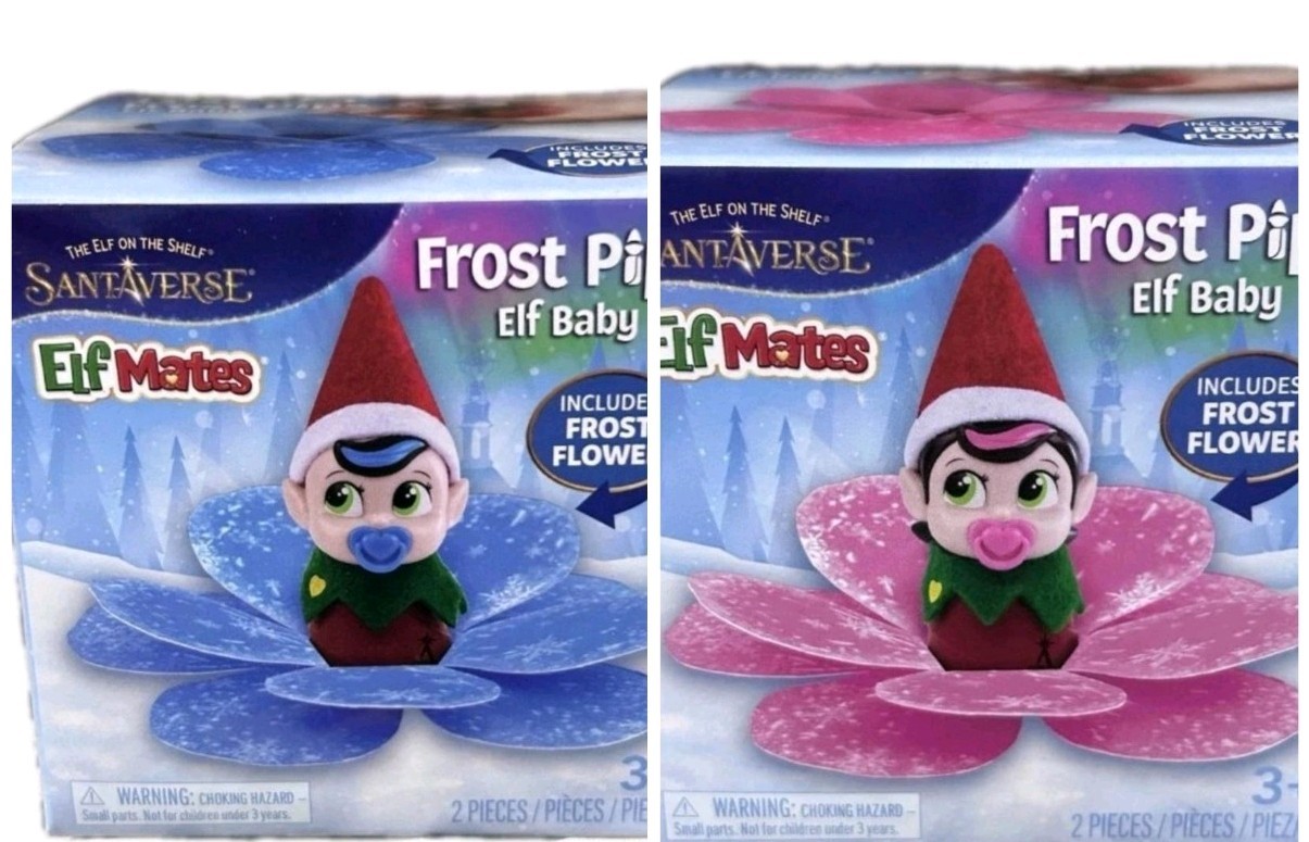 Elf Mates Frost Pips Lot of 2 Boy & Girl From Elf on the Shelf SantaVerse. New