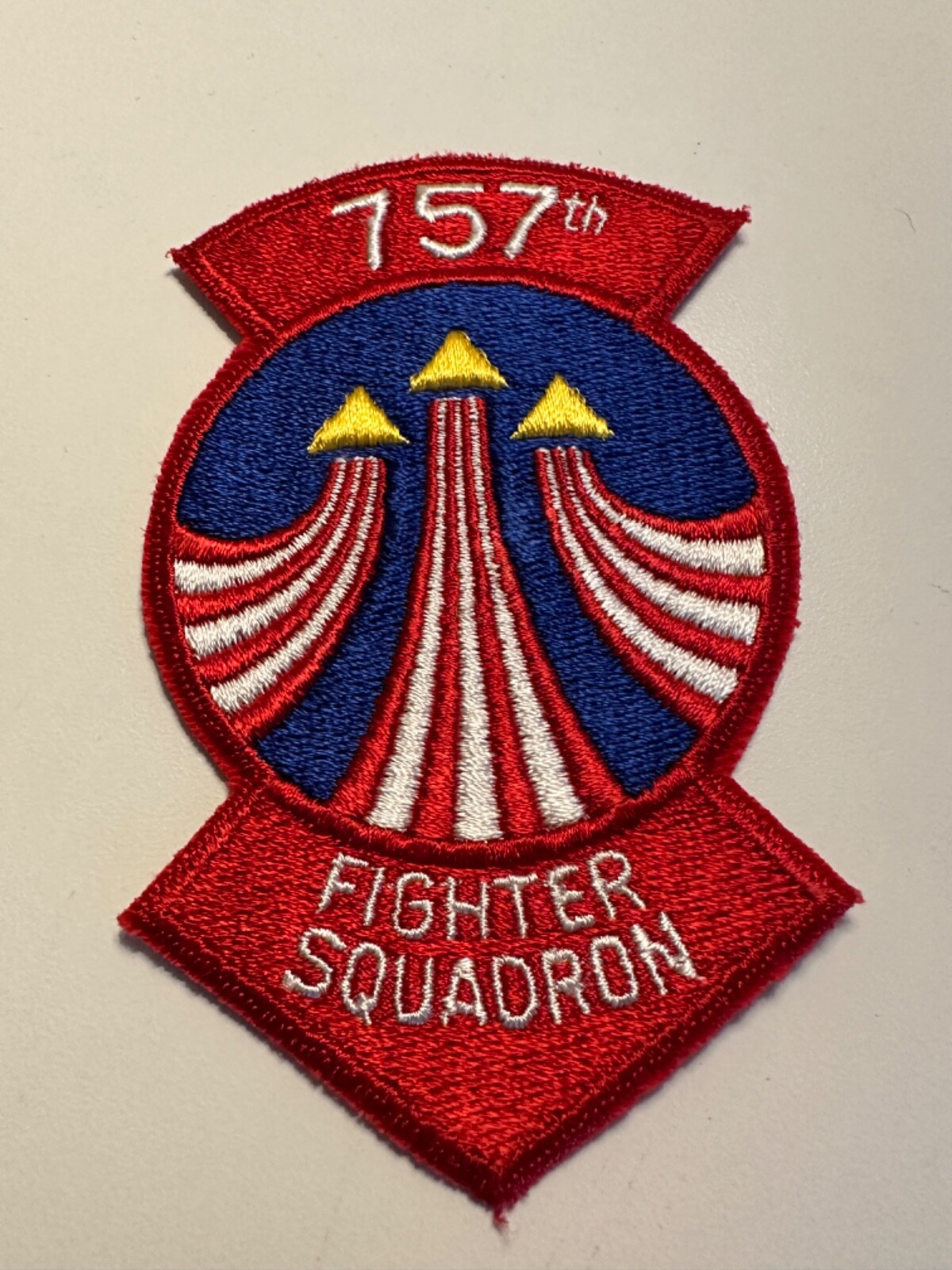Vintage USAF 757th Fighter Squadron Patch