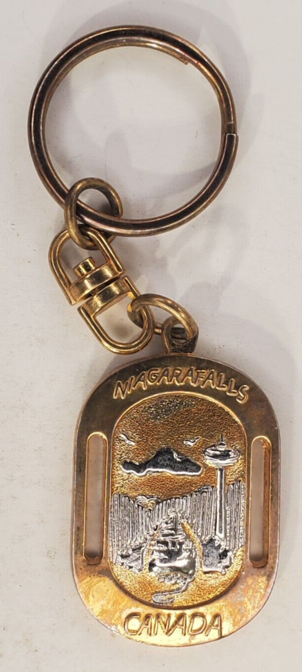 Vintage Niagara Falls Canada Souvenir Keychain Keyring