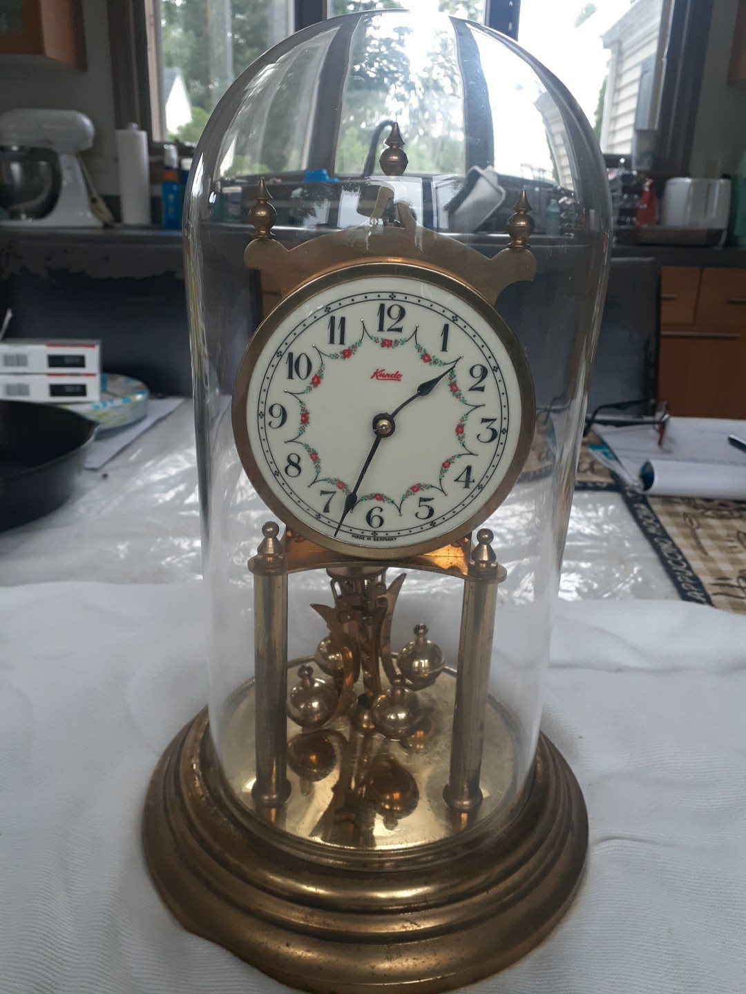 Kundo Kieninger & Obergfell 400 Day Anniversary Torsion Clock  Vintage 