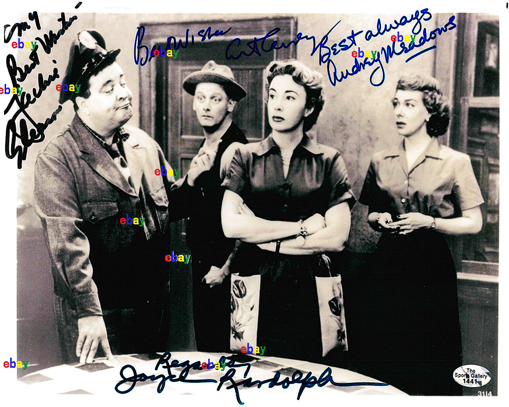 THE HONEYMOONERS CAST SIGNED REPRINT AUTOGRAPHS ACTORS 8