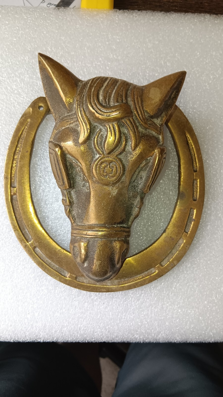 BEAUTIFUL HEAVY DUTY HORSE DOORKNOCKER  - HUGE   (8306)