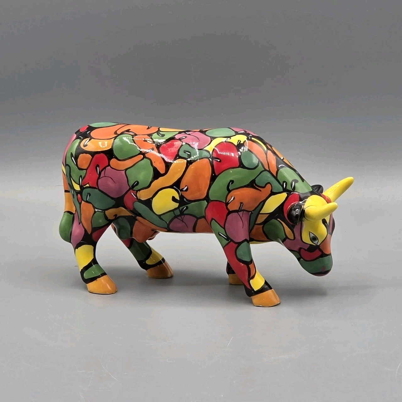 CowParade 2007 La Vaca Enchilada Ceramic Cow Figurine Westland Giftware 7361