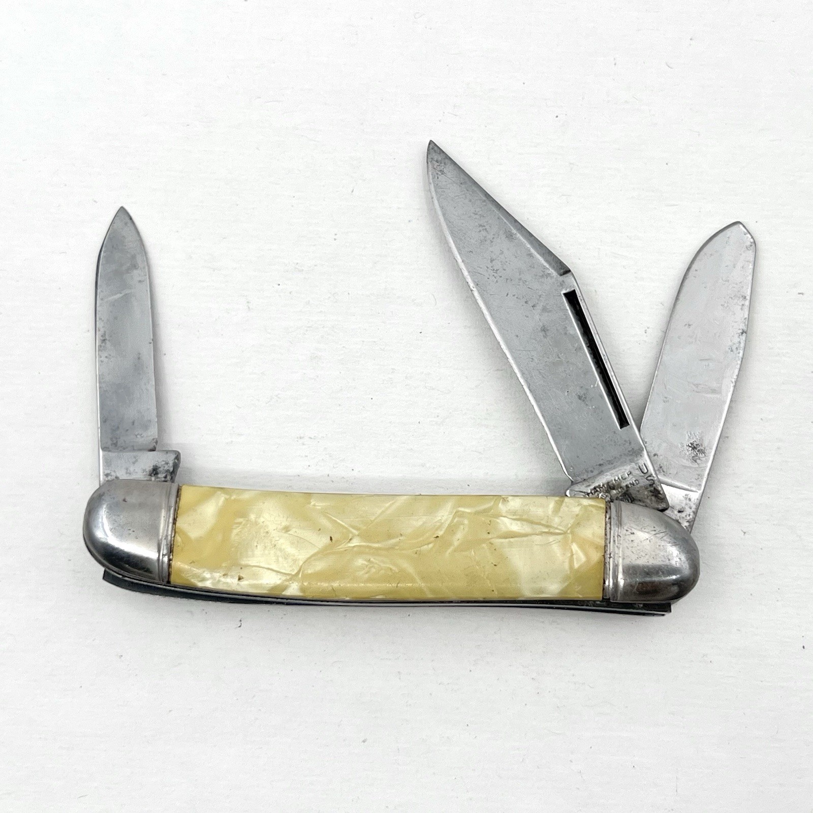 Vintage Hammer Brand 3 Blade Folding Pocket Knife, Pat Nos 2037943