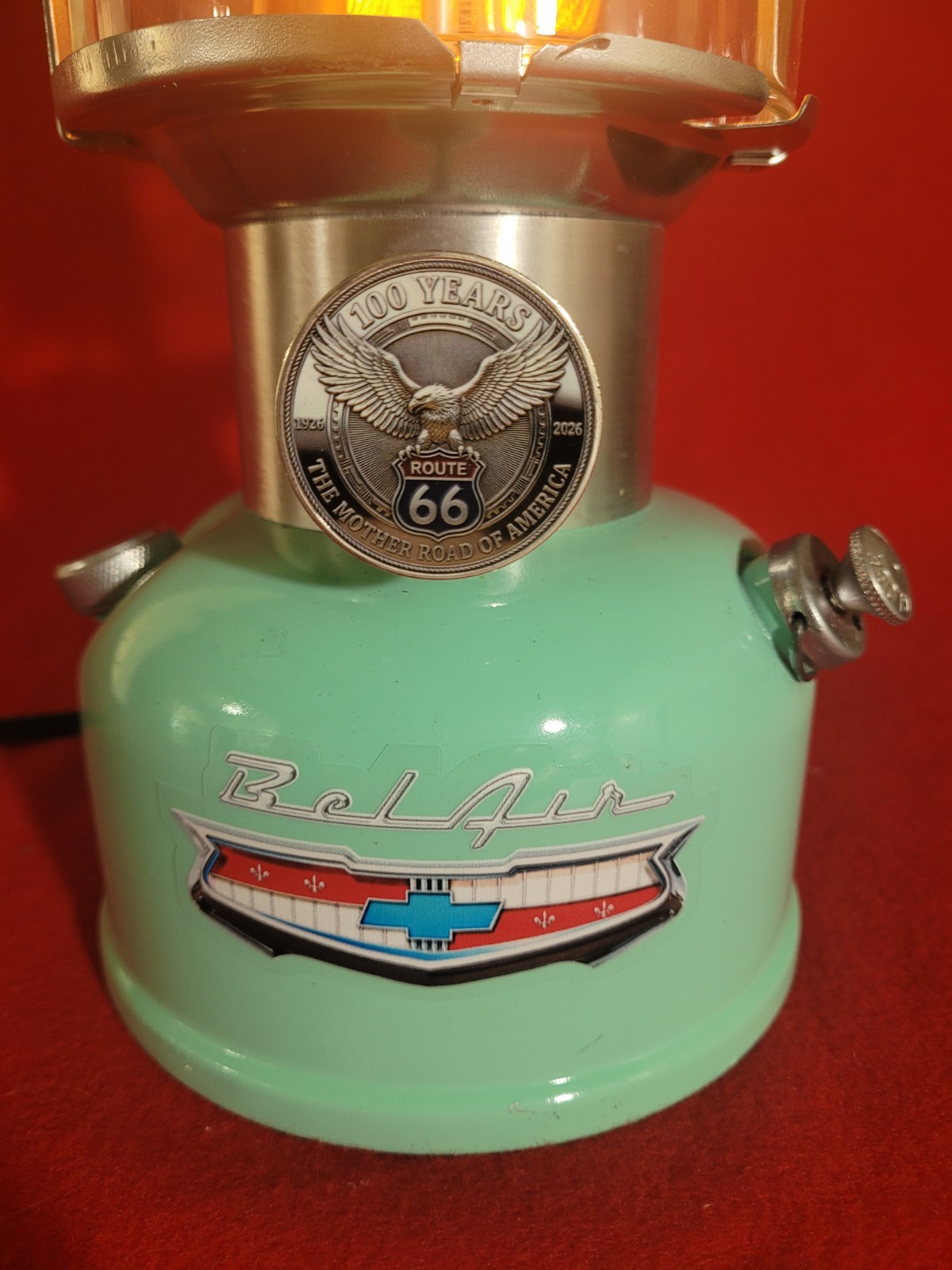       Chevy Bel Air Route 66                 100 Year Collectible Lantern 