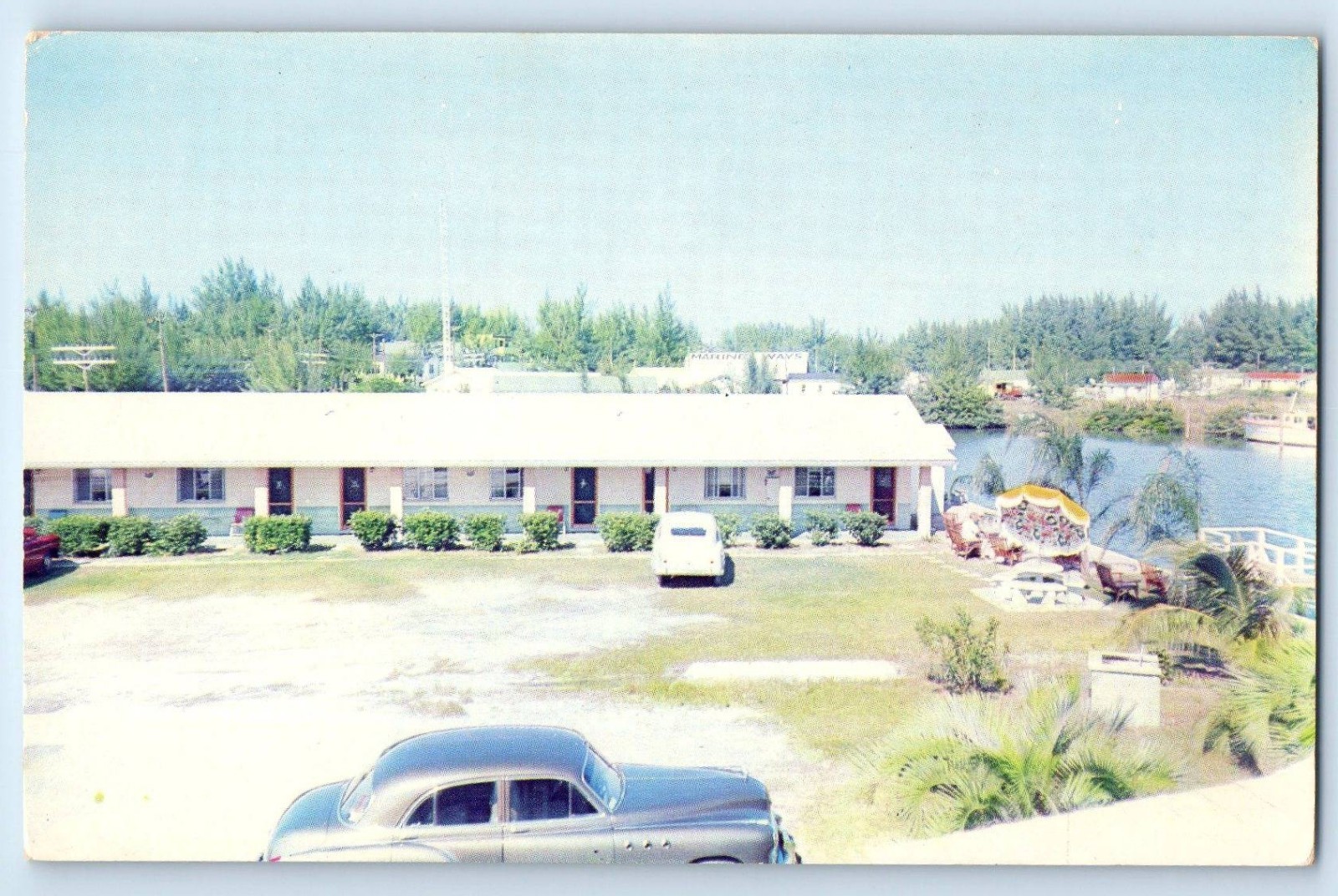 1960 Madeira Beach Florida FL Postcard Al Koran Apartments Williams Ave Unposted