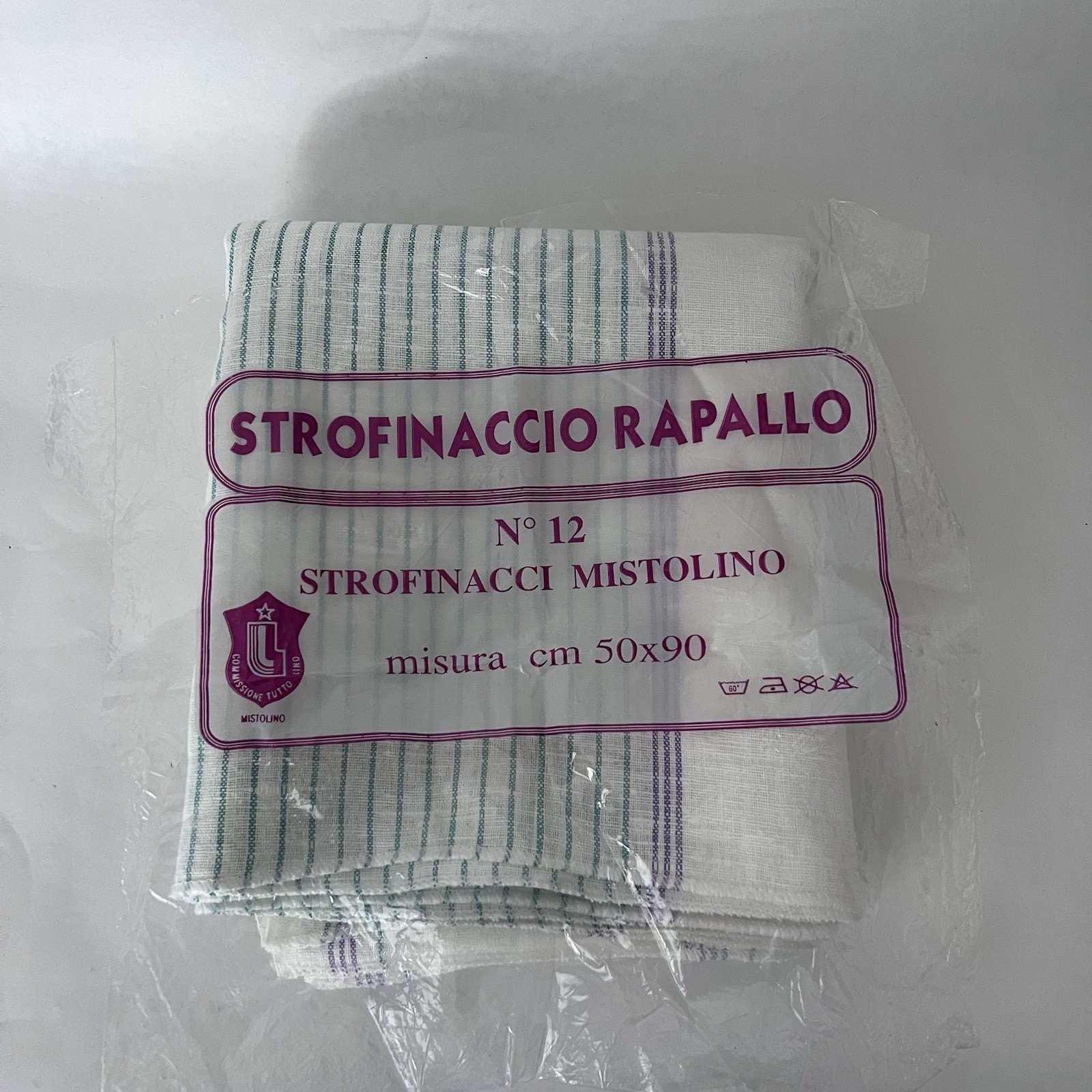 Vintage Set 10 Rapallo Italian Kitchen Towels Dishclothes Cotton/Linen 20x33