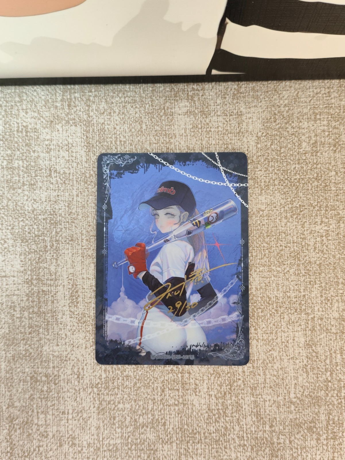 Wanmanshe - Alice in Wonderland Artist Signed Numbered Auto 29/30 Baseball Girl