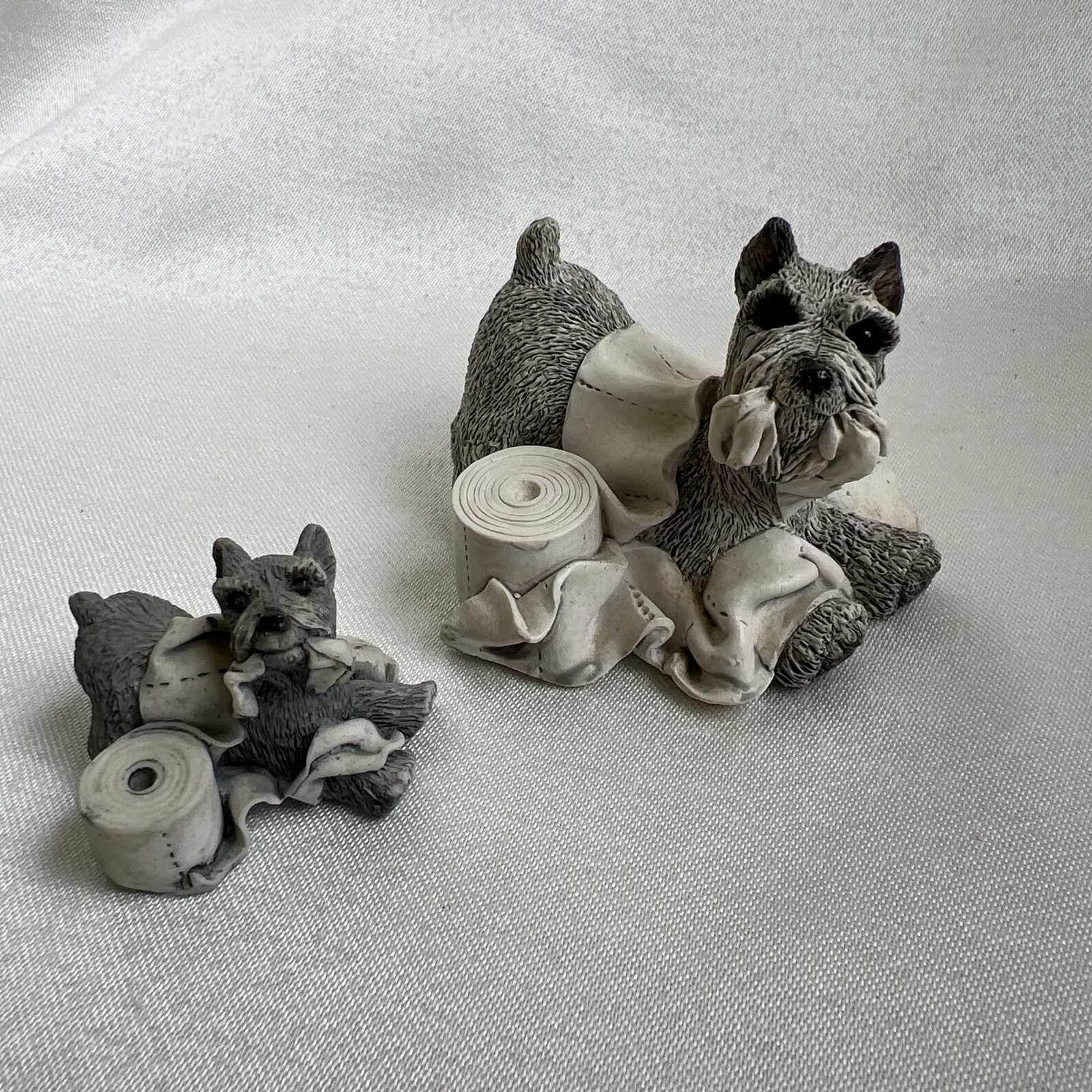 Two Schnauzers Playful