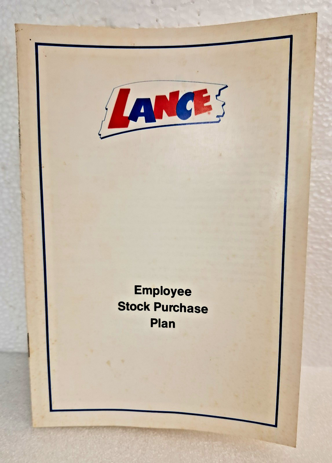 LANCE SNACKS - EMPLOYEE STOCK PURCHASE PLAN - 1980's LANCE SNACKS - EMPLOYEE STOCK PURCHASE PLAN - 1980's
