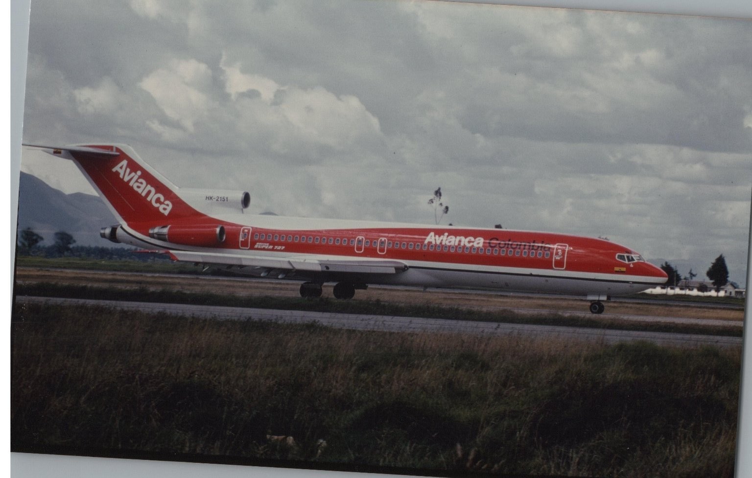 Avianca Boeing 727-200 HK-2151 Real Photo RPPC Airline Aircraft Avianca Boeing 727-200 HK-2151 Real Photo RPPC Airline Aircraft