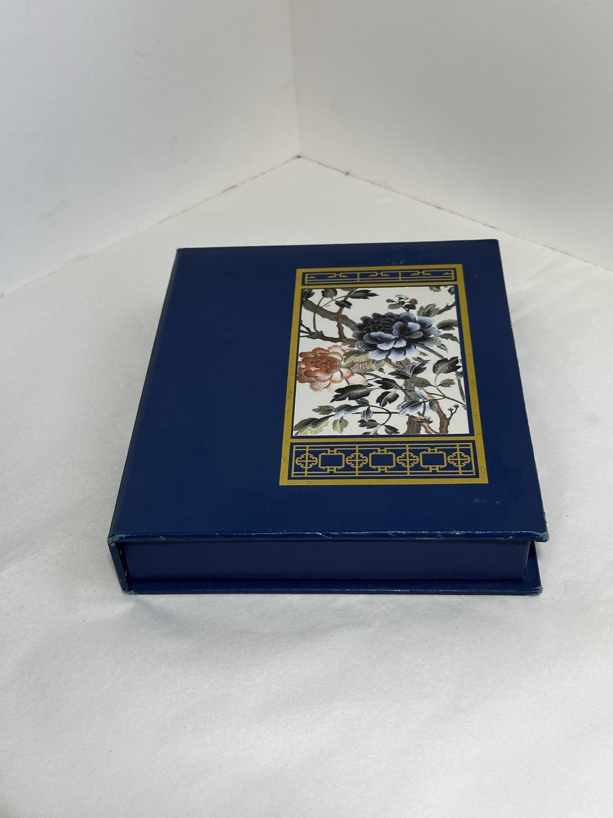 Vintage Blue Floral Boxed Stationery Set Writing Paper Envelopes Letter Set