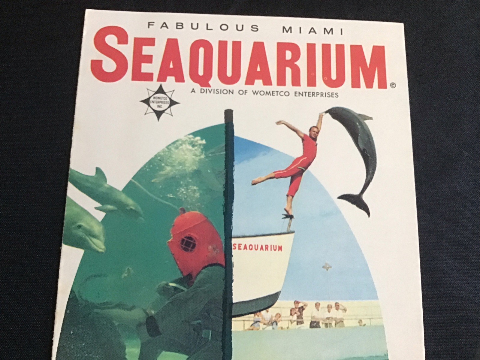 Original Fabulous 1960 Miami Wometco SEAQUARIUM Travel Brochure Fla Attraction