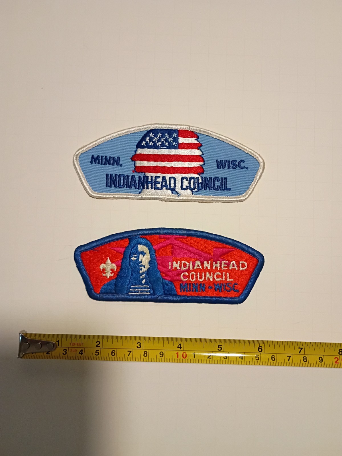 indianhead council CSP Shoulder Patch Lot of 2 BSA Merged 2005