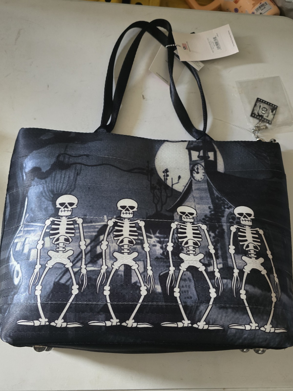 Disney Parks X Harveys Silly Symphony Skeleton Dance Mickey Mouse Tote NEW  2026