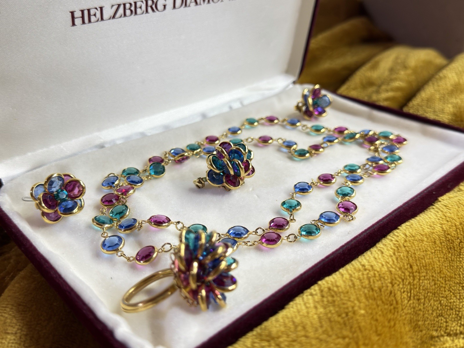 Swarovski Multi Color Set (4) Austrian Crystal