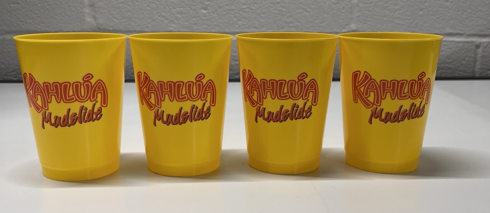 VTG 90s Kahlúa Mudslide promotional plastic cups Set Of 4