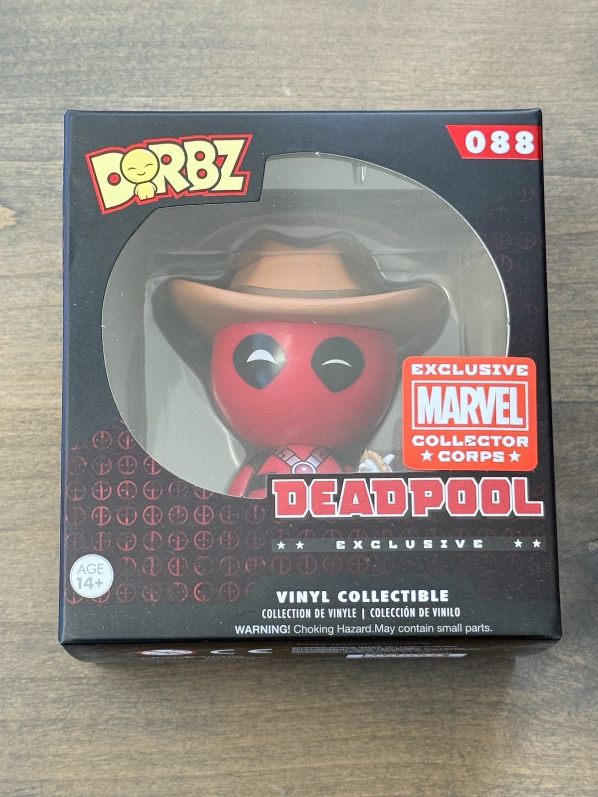 Funko Dorbz Marvel #088 Deadpool (Cowboy), Marvel Collector Corps Exclusive