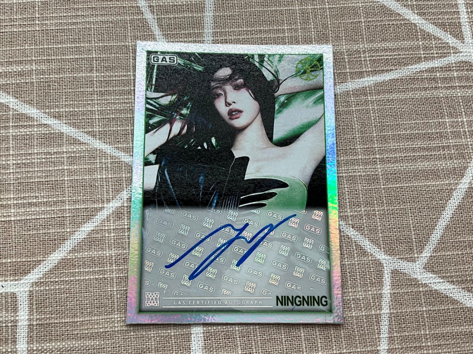 NINGNING AESPA Complex 2026 GAS Autograph AUTO RAINBOW #25/40 Lemonade Card SIGN
