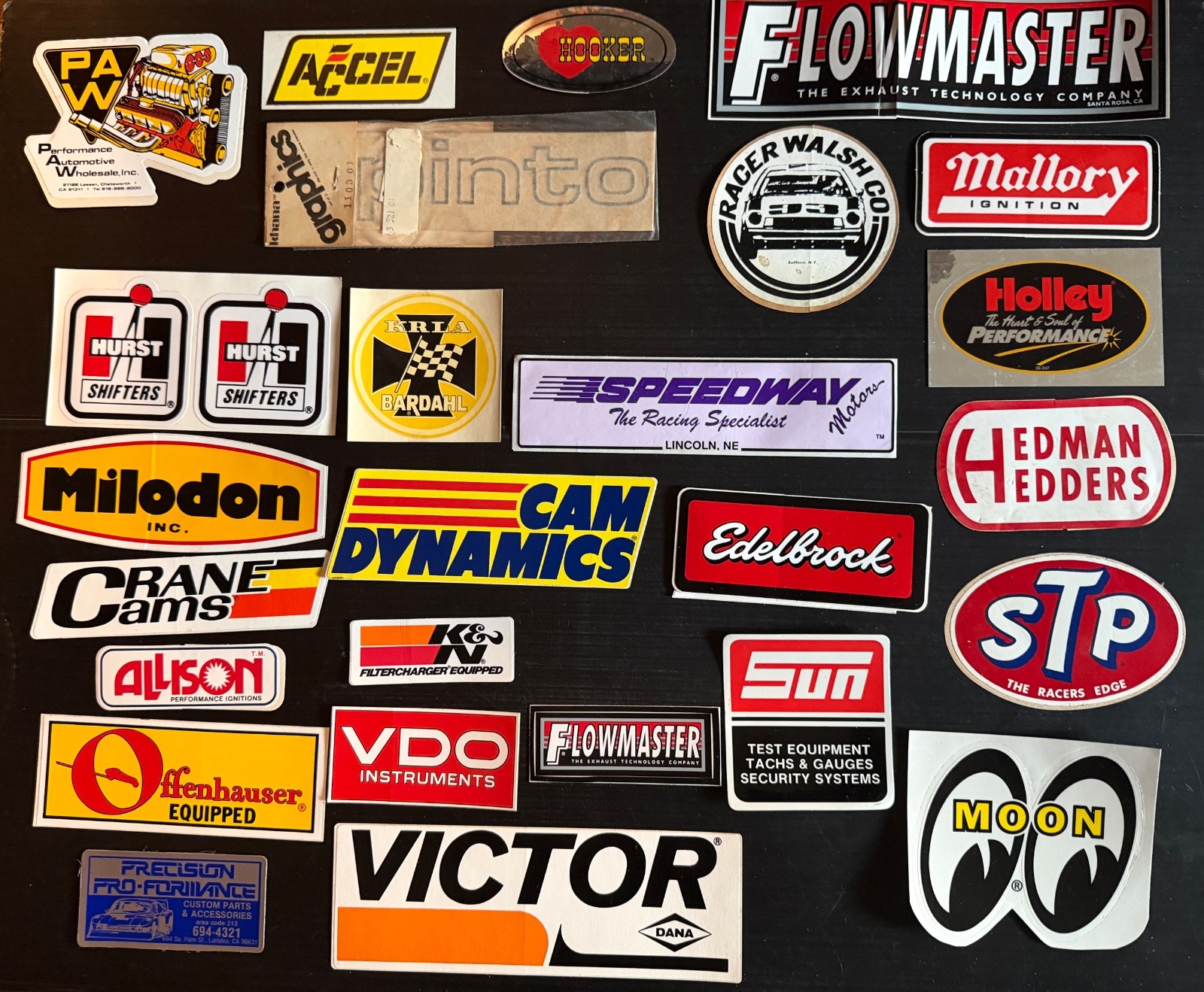 Lot of 26 Vintage 1970's 80's Original Drag Racing Hot Rod Muscle Car Stickers