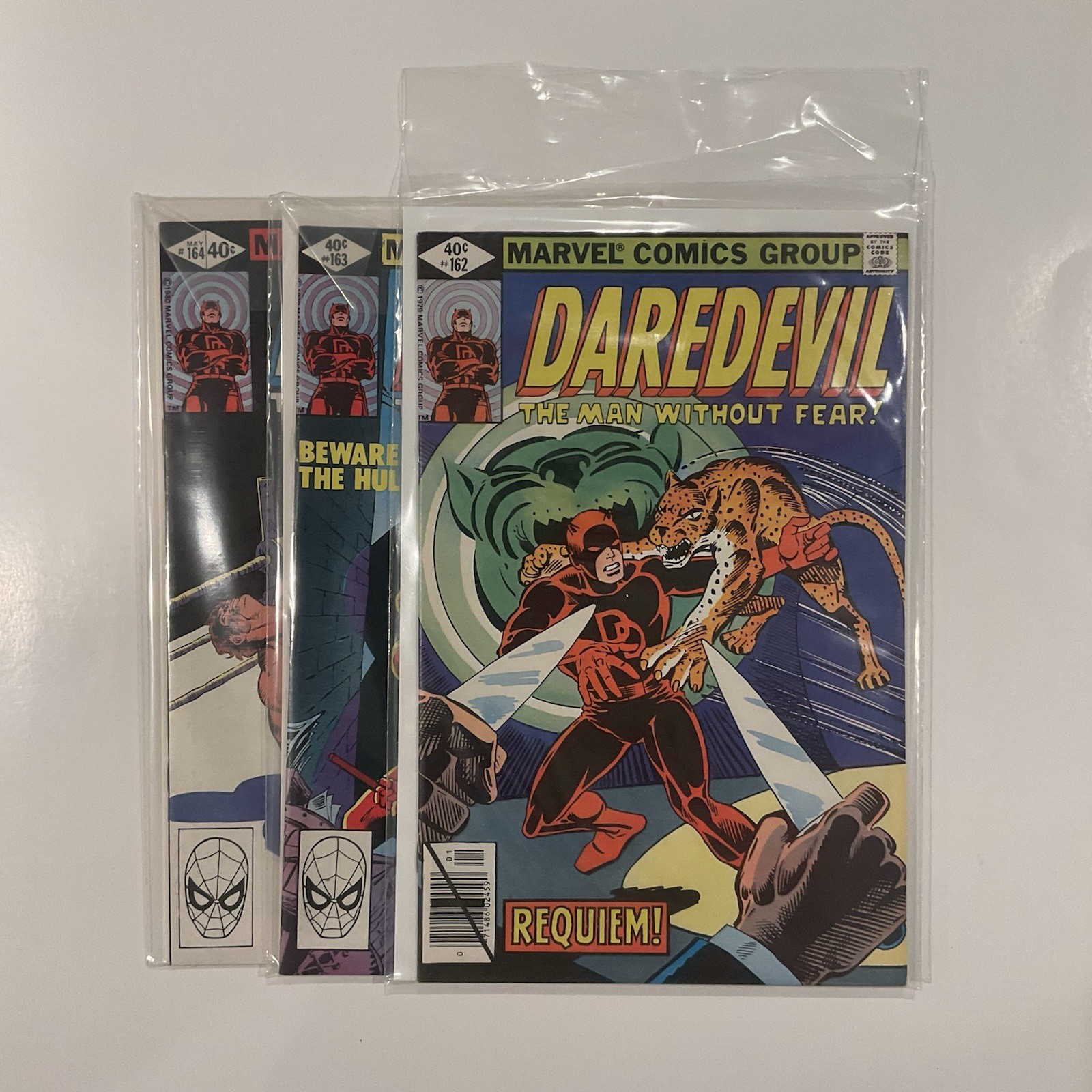 Daredevil Lot 162 163 164 Near Mint- Nm- 9.2 1979 Marvel Comics