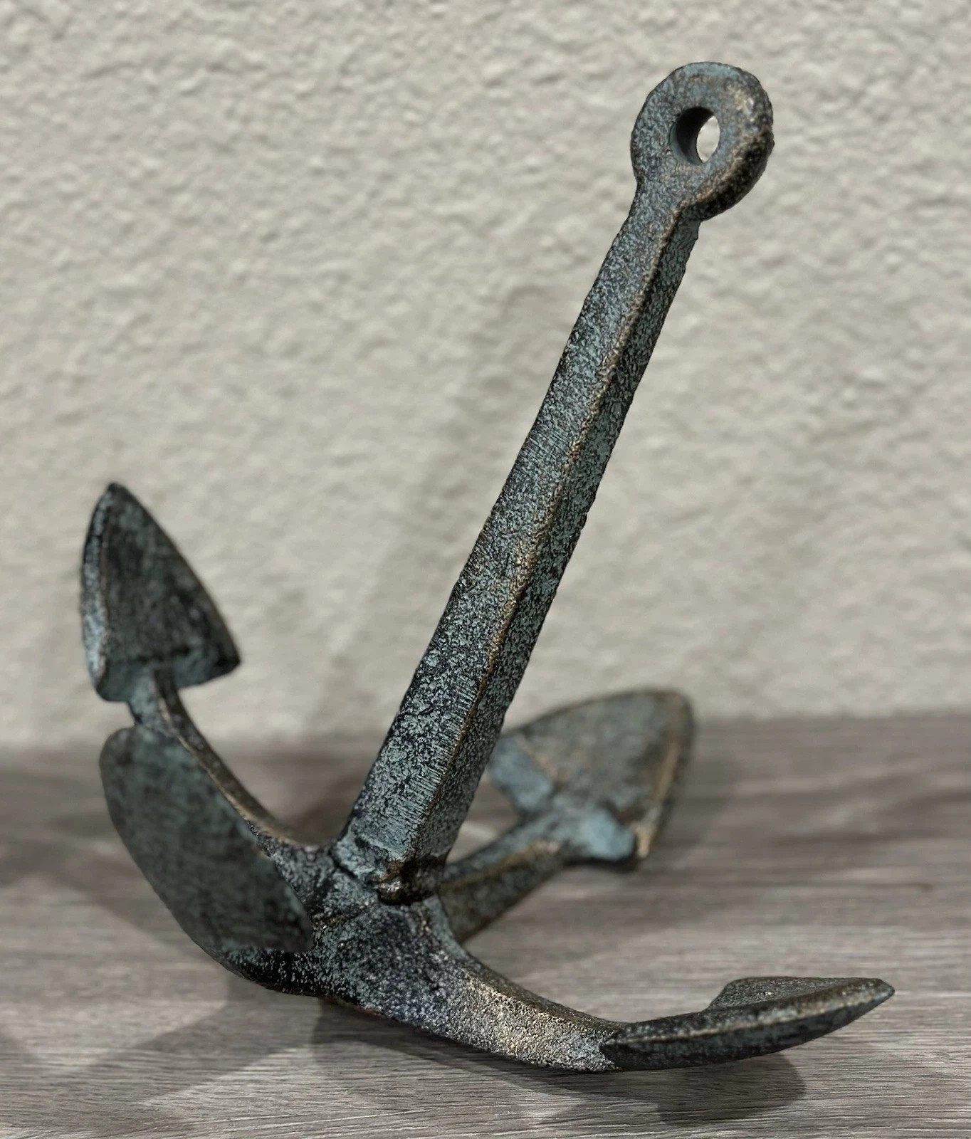 Rustic Anchor Nautical Home Decor Antique-Bronze Verdigris Green Cast Iron Metal