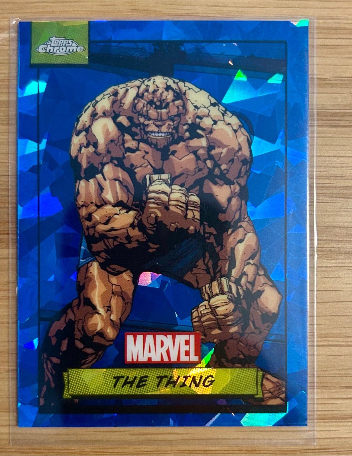 Topps Chrome Sapphire Marvel 2024 The Thing - Blue Base #10 Fantastic 4
