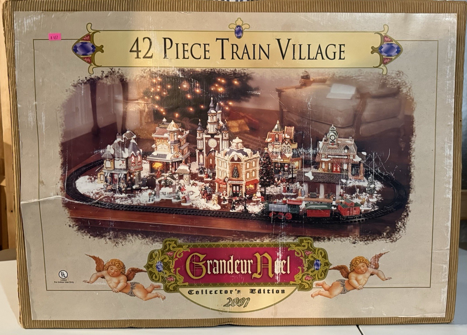 Grandeur Noel 42 Piece Train Village Christmas Ensemble Collector’s Edition 2001