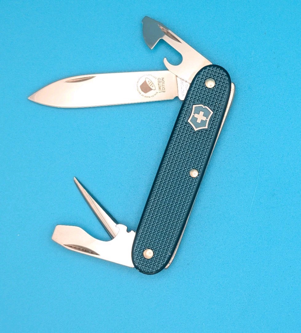 Victorinox Pioneer NESPRESSO Teal Blue Limited Edition Swiss Army Knife 2018