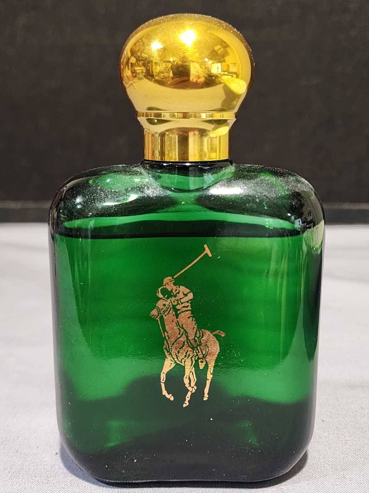 Vintage Ralph Lauren Cosmair Polo Aftershave Splash Cosmair 4oz Green Bottle