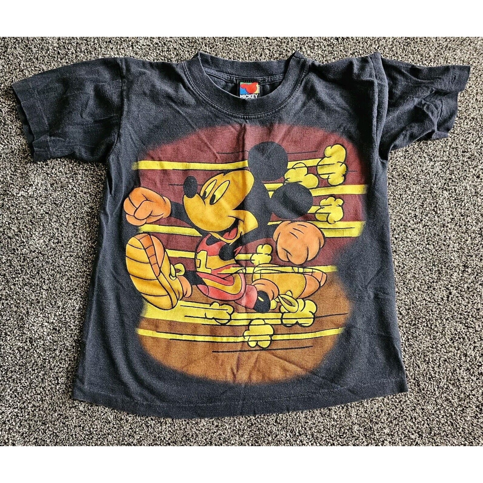 Rare Vintage DISNEY Mickey Unlimited Single Stitch T Shirt 90s Double Sided XS