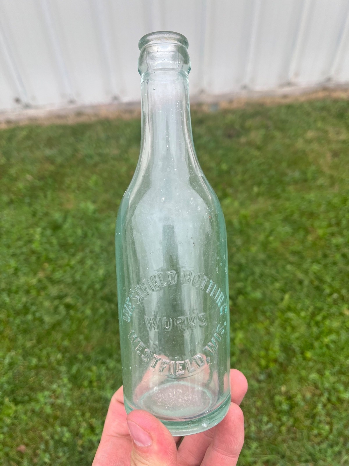 Vintage 1920s Westfield Bottling Works Soda Bottle 8\