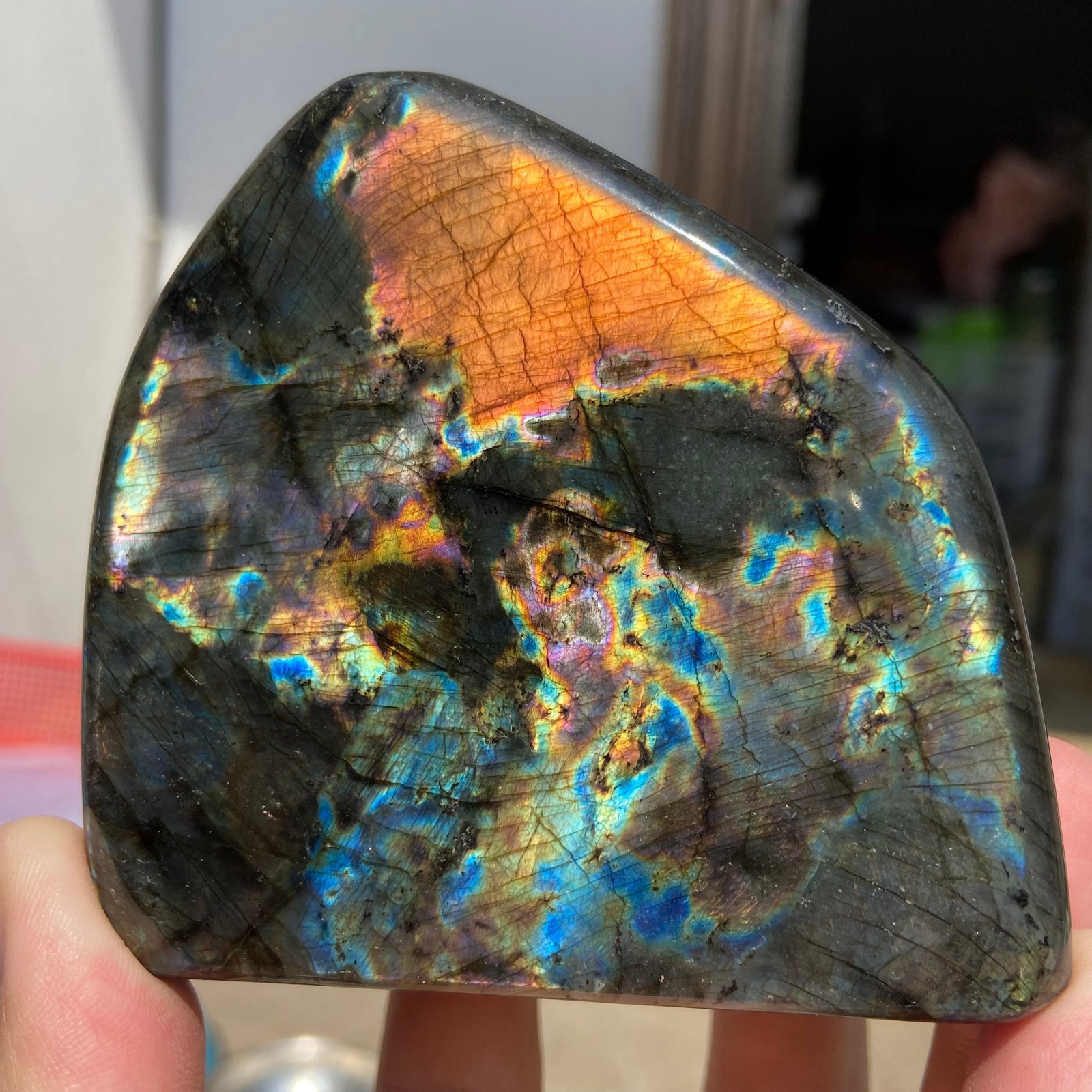 440g Top Labradorite Crystal Stone Natural Rough Mineral Specimen Healing