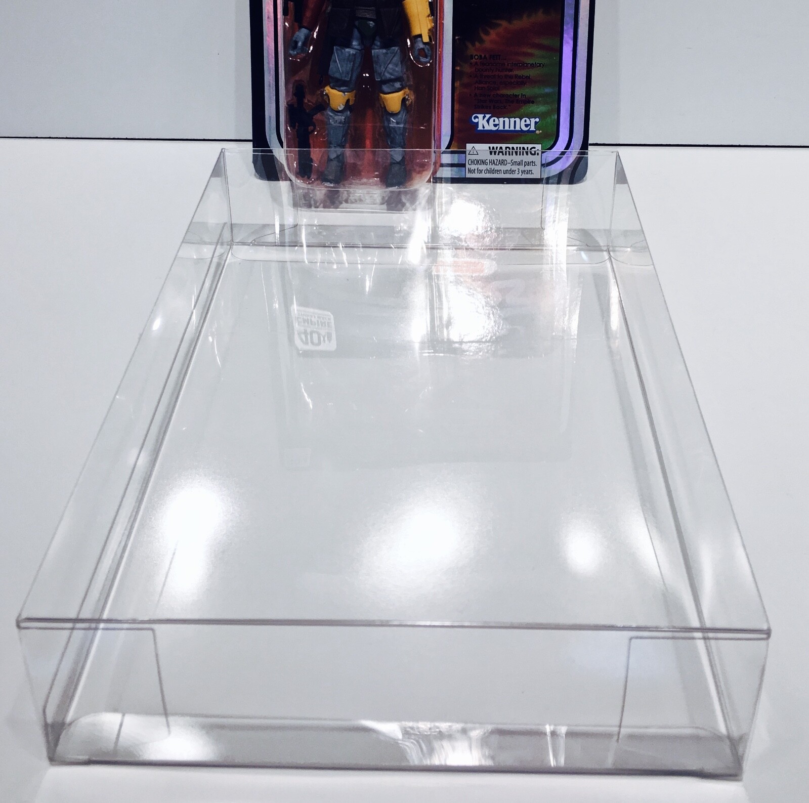 1 Clear Protector For BOBA FETT SDCC STAR WARS 40TH Anniversary Display Box READ
