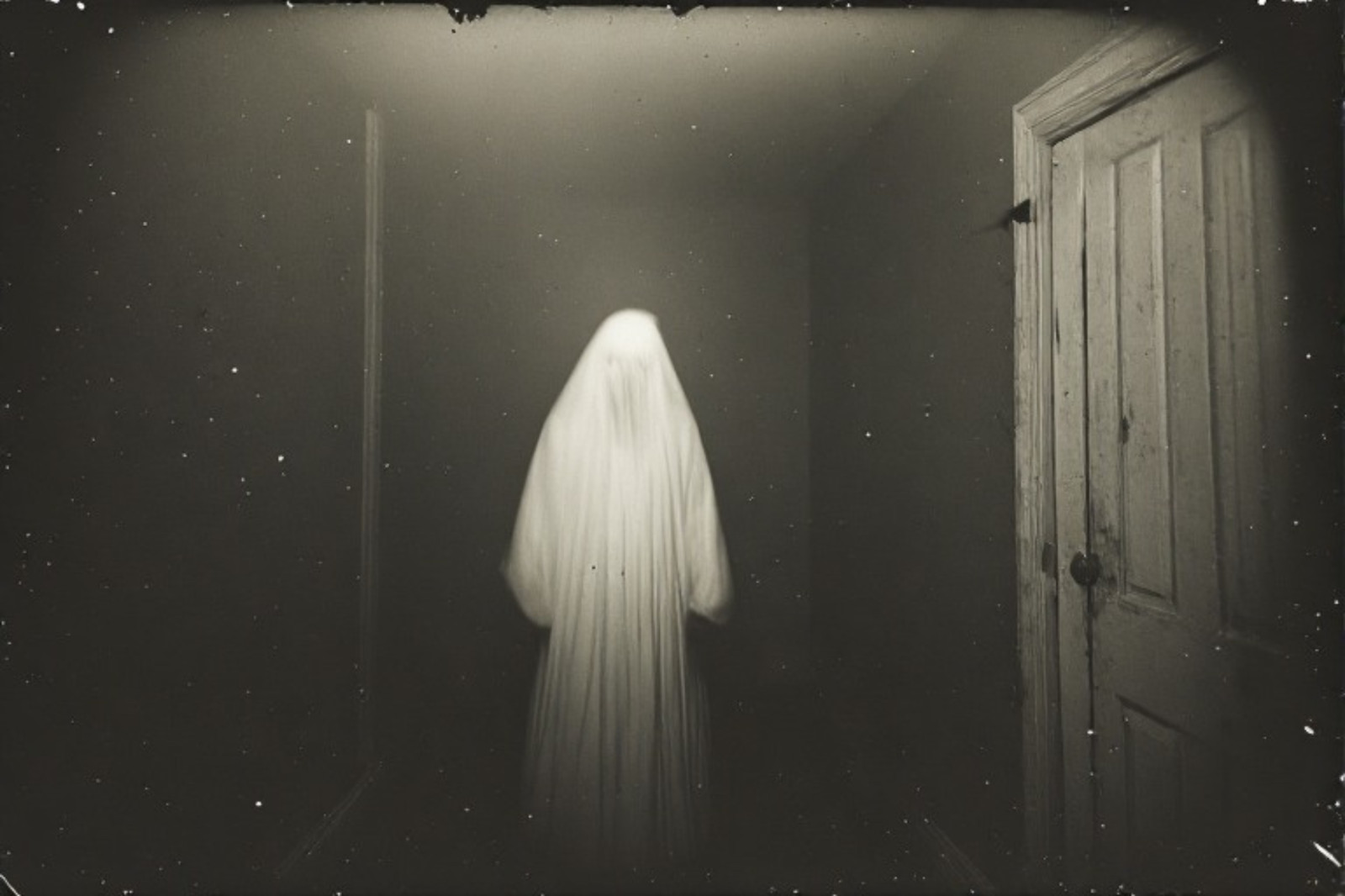 Creepy Ghost In Scary House 4x6 Photo Creepy Ghost In Scary House 4x6 Photo