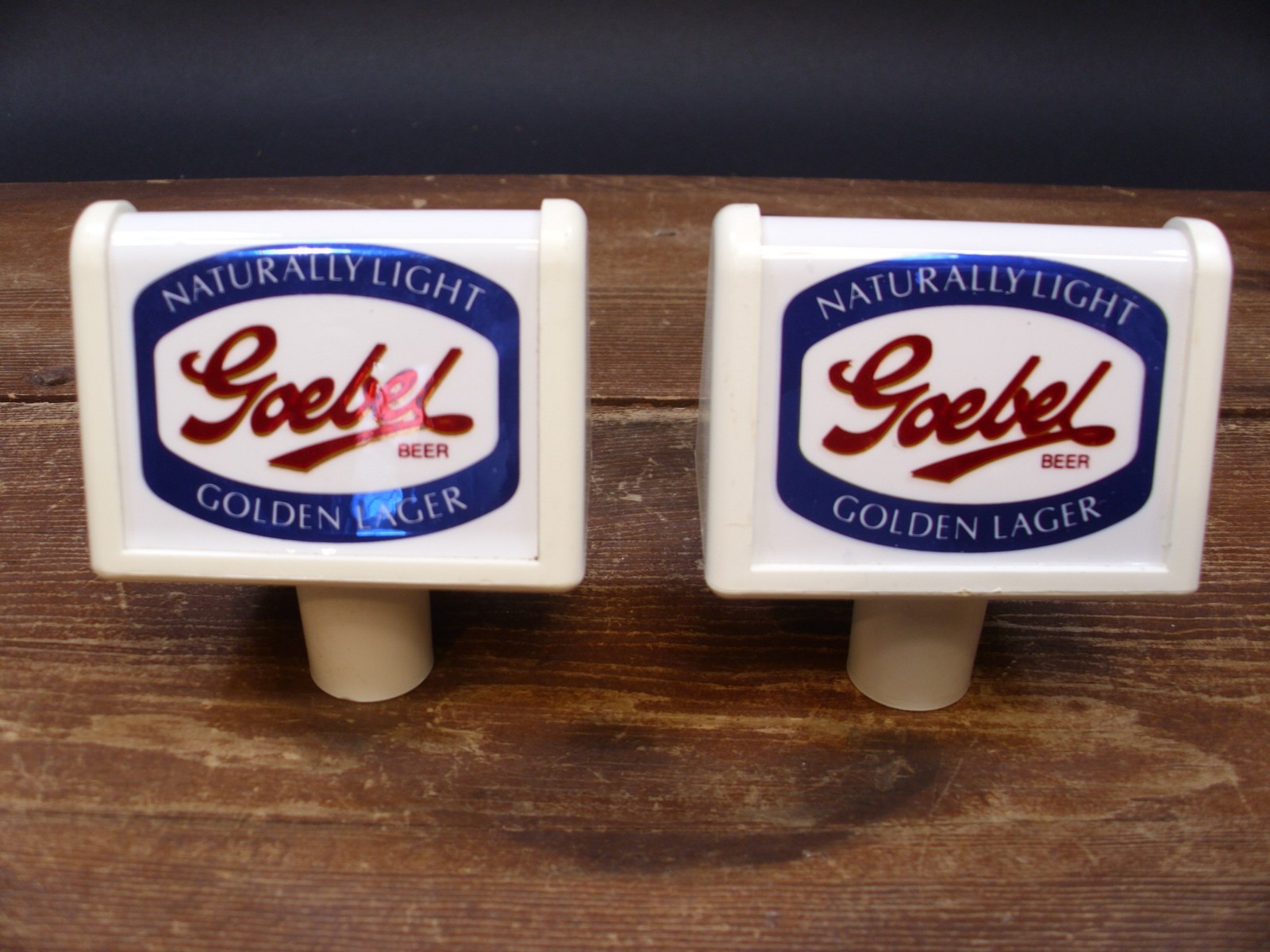 Goebel Shorty Beer Tapper Handle Picnic Pair Goebel Shorty Beer Tapper Handle Picnic Pair