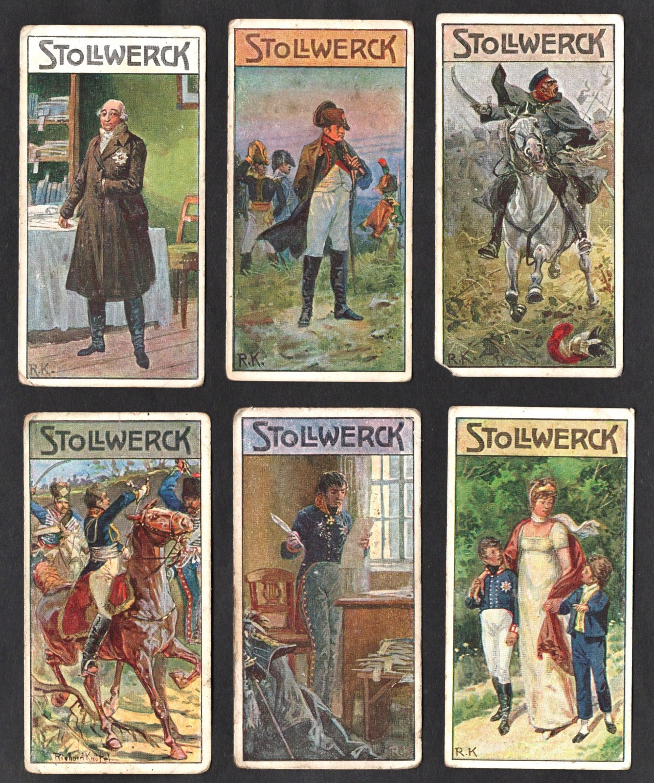 Stollwerck Heroes Album 1909 Card Set Ser 445 Napoleon Blucher Scharnhorst Stein