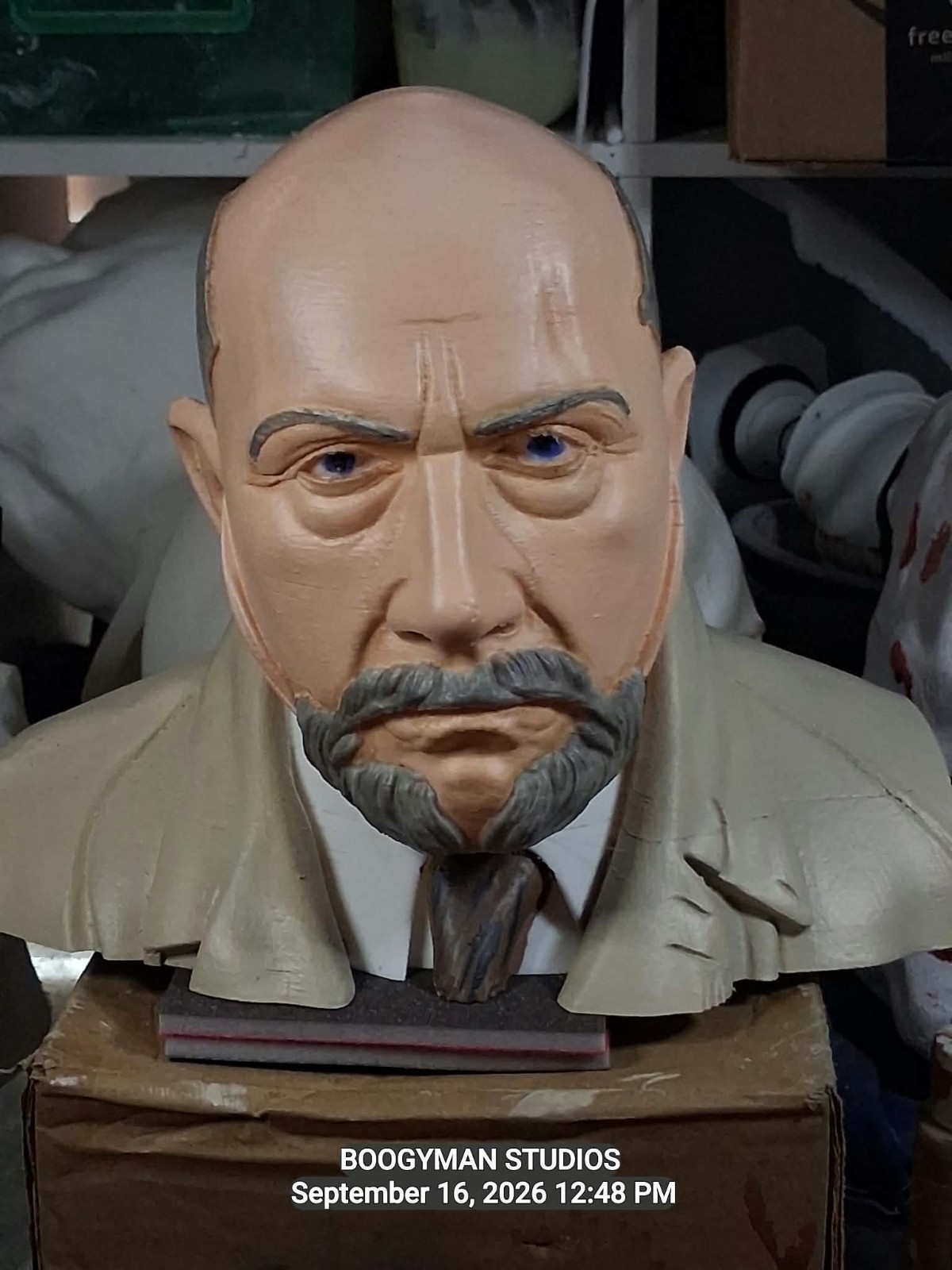 Halloween doctor Loomis bust custom hand painted and detailed