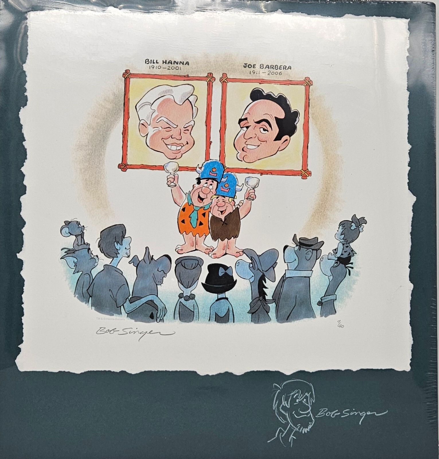 Hanna/Barbera Tribute Giclee On Paper Signed+Remarked by Bob Singer-Shaggy