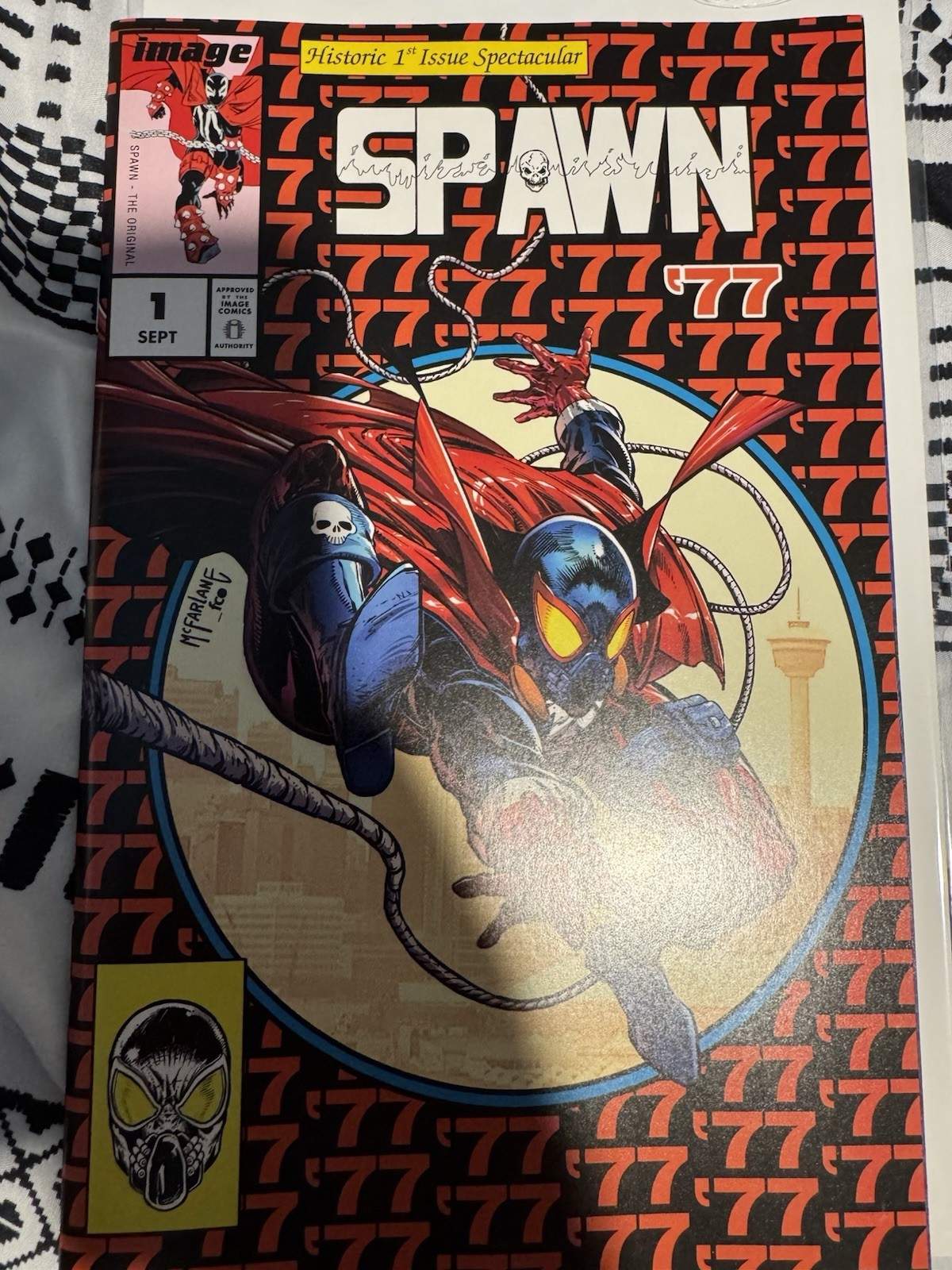 Image Comics Spawn ‘77 #1 Todd McFarlane WhatNot Exclusive LE 500 IN HAND-Crease