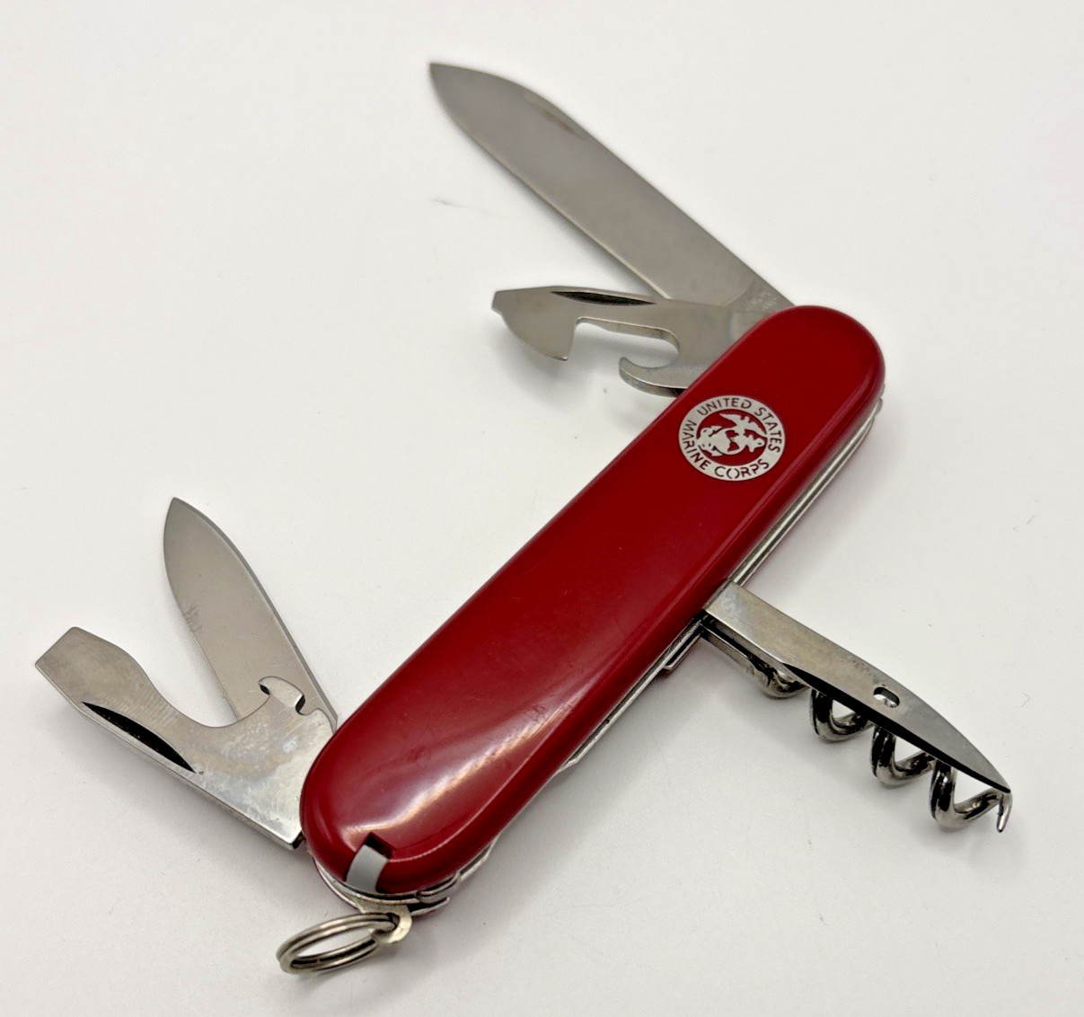 VTG Victorinox Spartan USMC Marine Corps Swiss Army Knife Red 91mm RARE