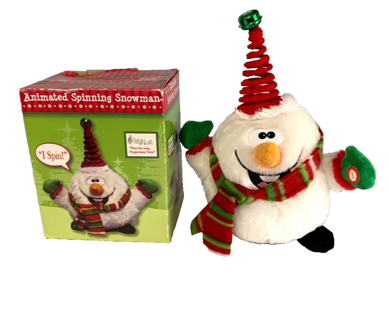 Kids of America Christmas Spinning Snowman, Animated Dances To peppermint twist Kids of America Christmas Spinning Snowman, Animated Dances To peppermint twist